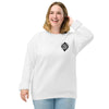 Unisex organic raglan sweatshirt